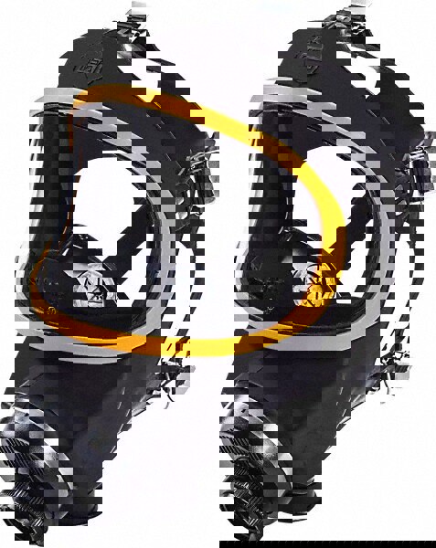 Full Face Respirator: Hycar, Threaded, Large